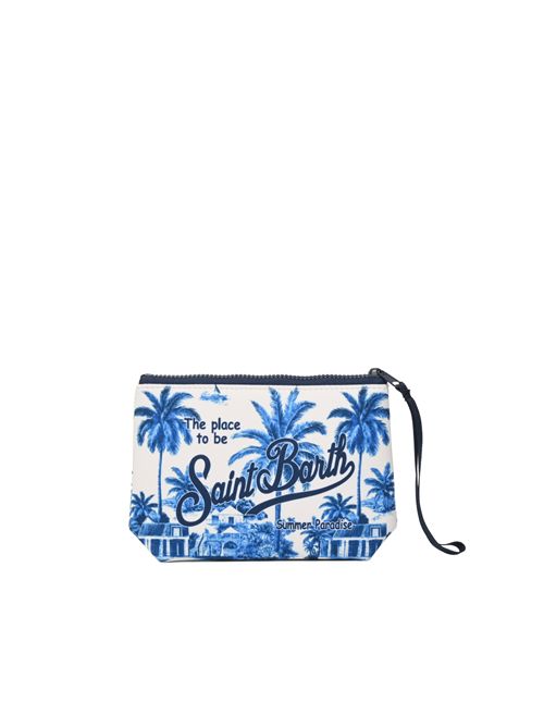 Pochette Aline in scuba con stampa palme Mc2 Saint Barth | ALIN00107498L